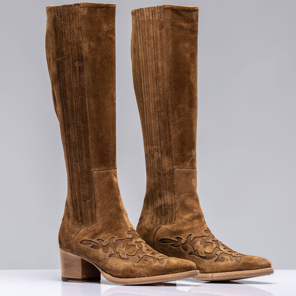 Alberto Fasciani Mescal Boots W/ Western Toe In Camel Ladies - Cowboy Boots