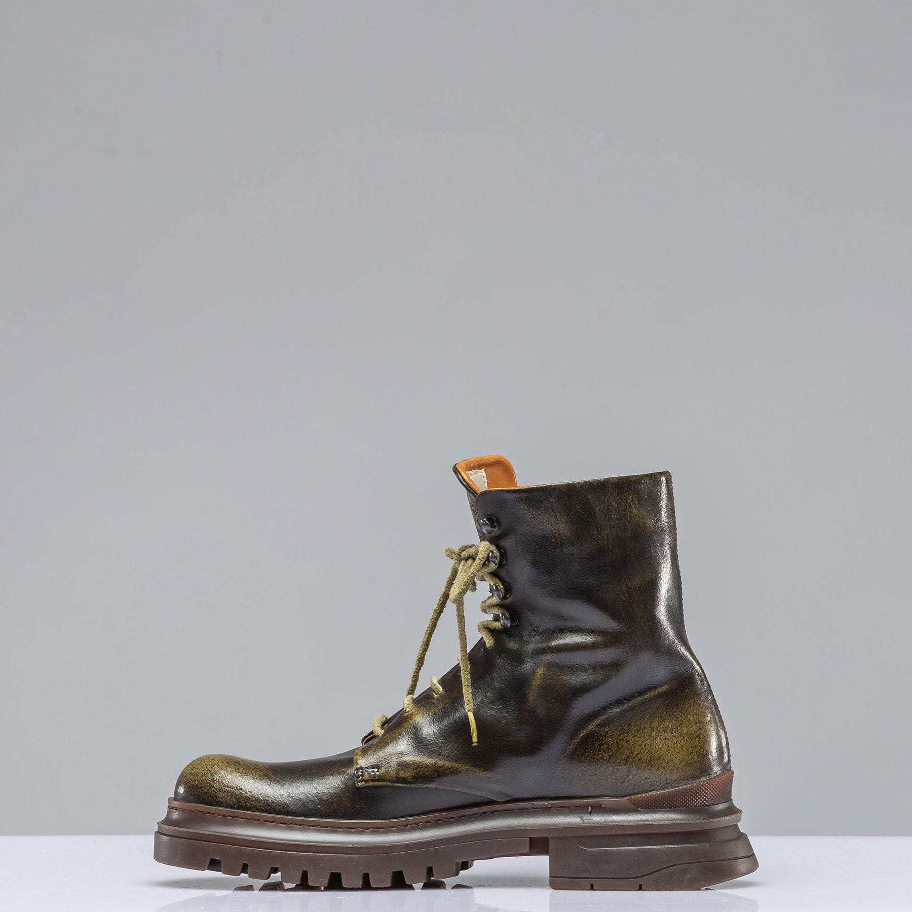 Alberto Fasciani Rori Short Lace Boot In Military | Ladies - European Boots