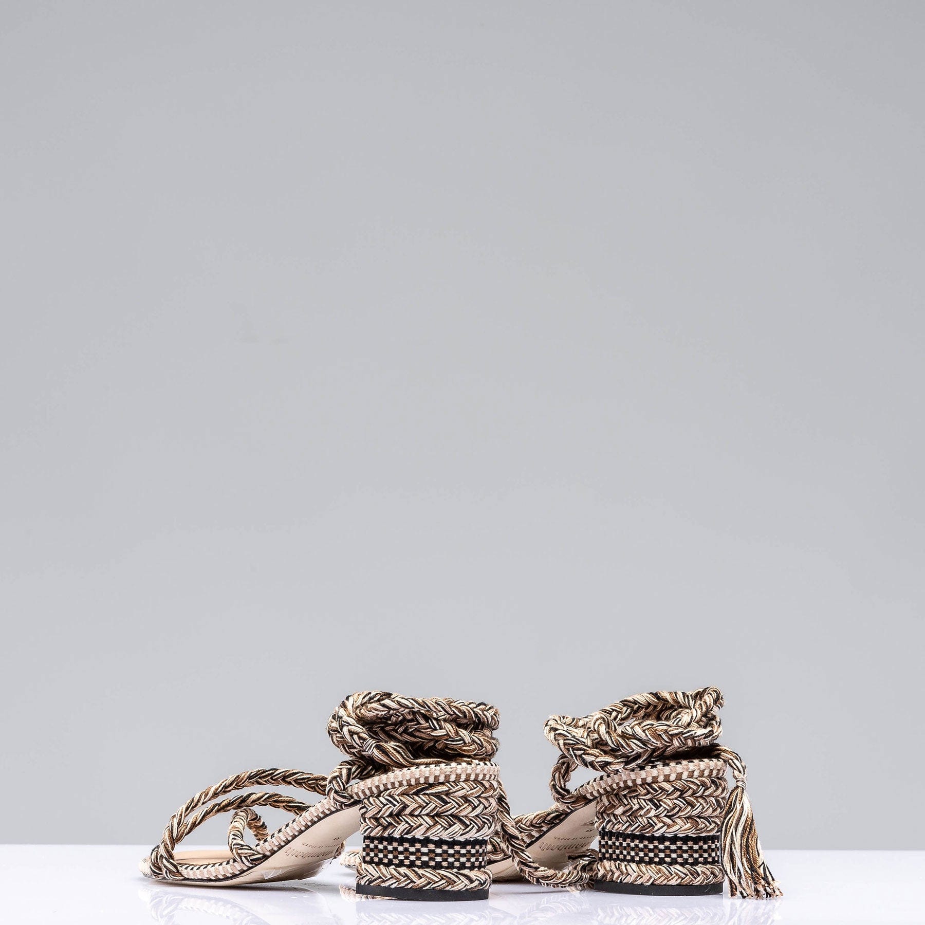 Isabel Tie Sandal In Sand - AXEL'S