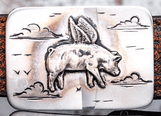Flying Pig Trophy Buckle - AXEL'S