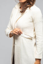 Asana Long Velvet Cord Jacket In Cream - AXEL'S