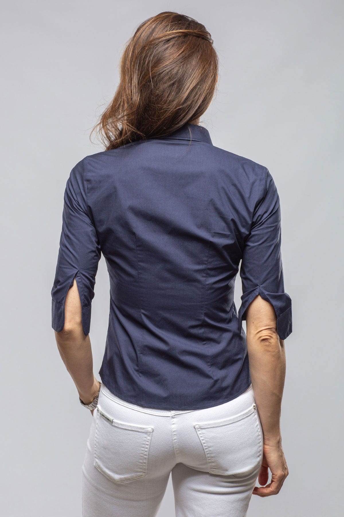 Giornata Cotton Stretch Shirt In Notte - AXEL'S
