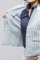 Tilos Blazer In Denim Melange - AXEL'S