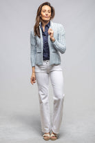Tilos Blazer In Denim Melange - AXEL'S