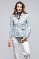 Tilos Blazer In Denim Melange - AXEL'S