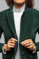 Voltaire Velvet Cord Blazer In Malachite - AXEL'S