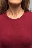 Willa S/S Scoop Neck In Wine - AXEL'S