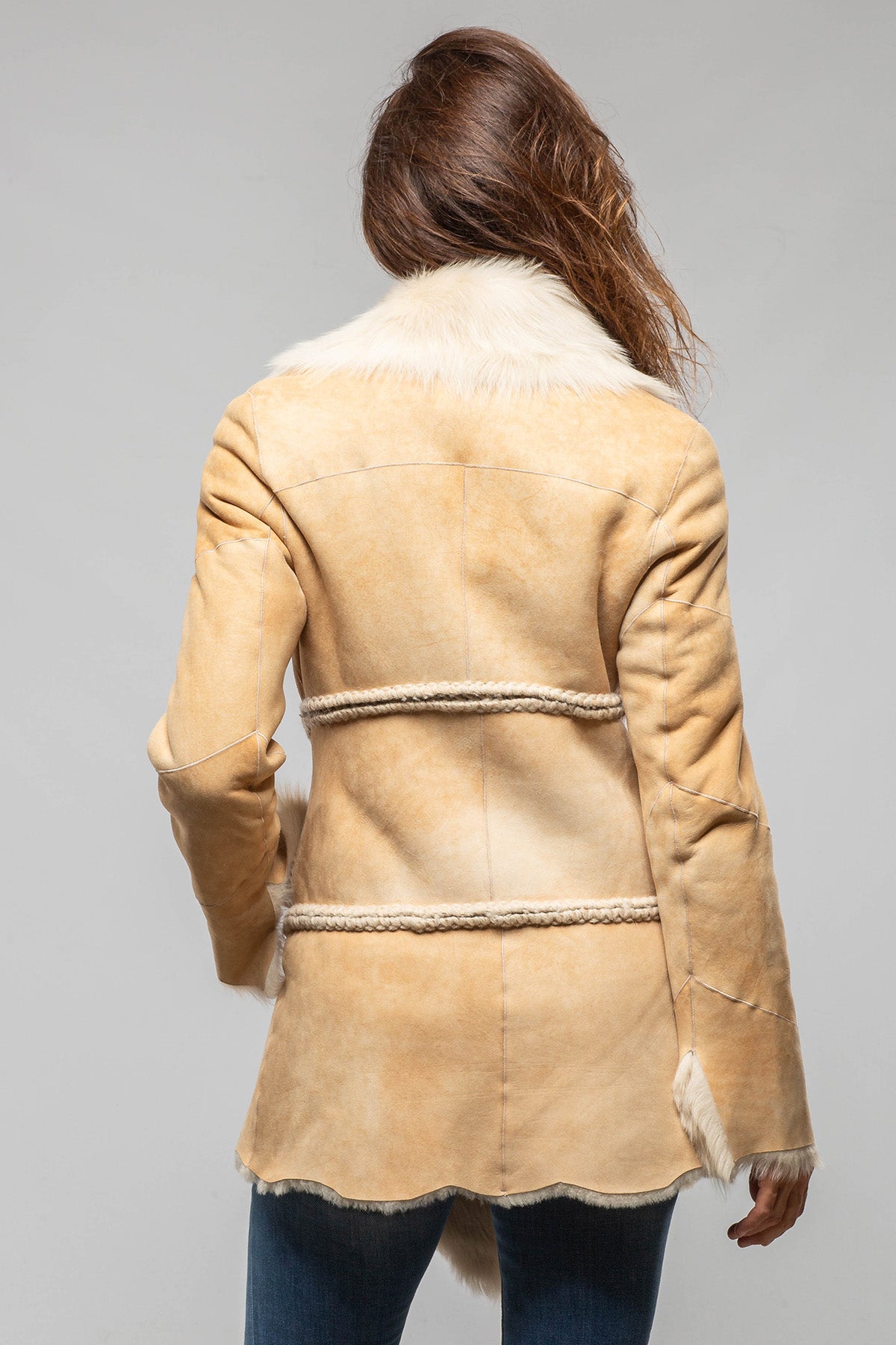 Amaya Shearling In Vintage Palomino - AXEL'S