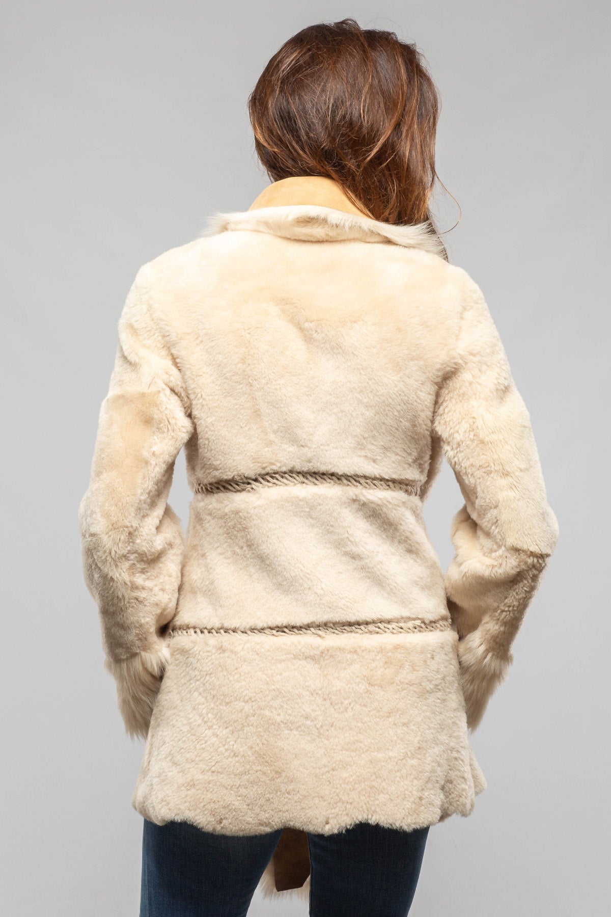 Amaya Shearling In Vintage Palomino - AXEL'S