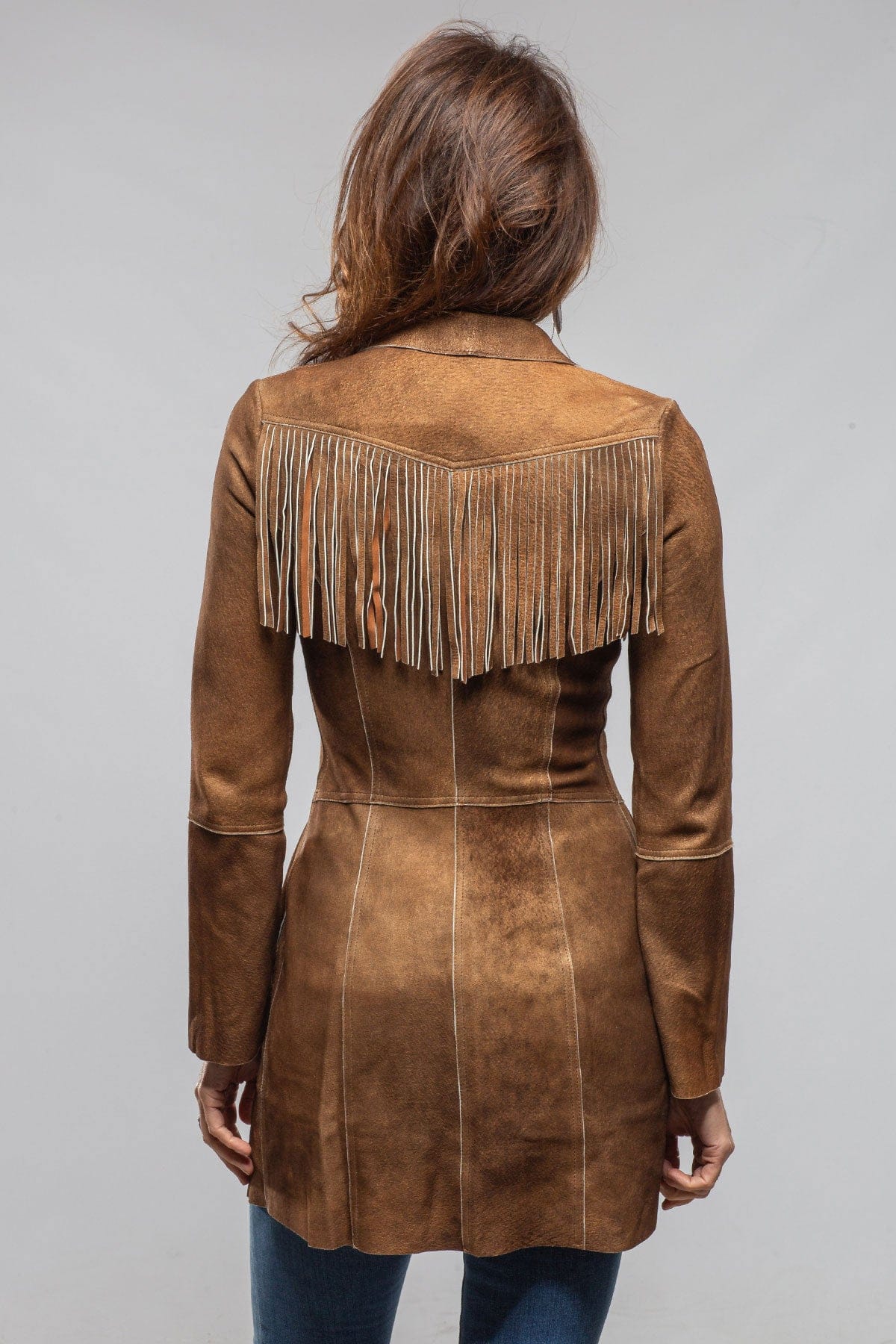 Bray Lambsuede Short Duster - AXEL'S