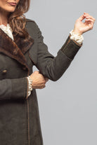 Artico Colonel Shearling Coat In Loden Ladies - Outerwear - Shearling