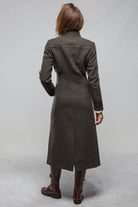 Artico Colonel Shearling Coat In Loden Ladies - Outerwear - Shearling