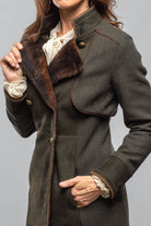 Artico Colonel Shearling Coat In Loden Ladies - Outerwear - Shearling