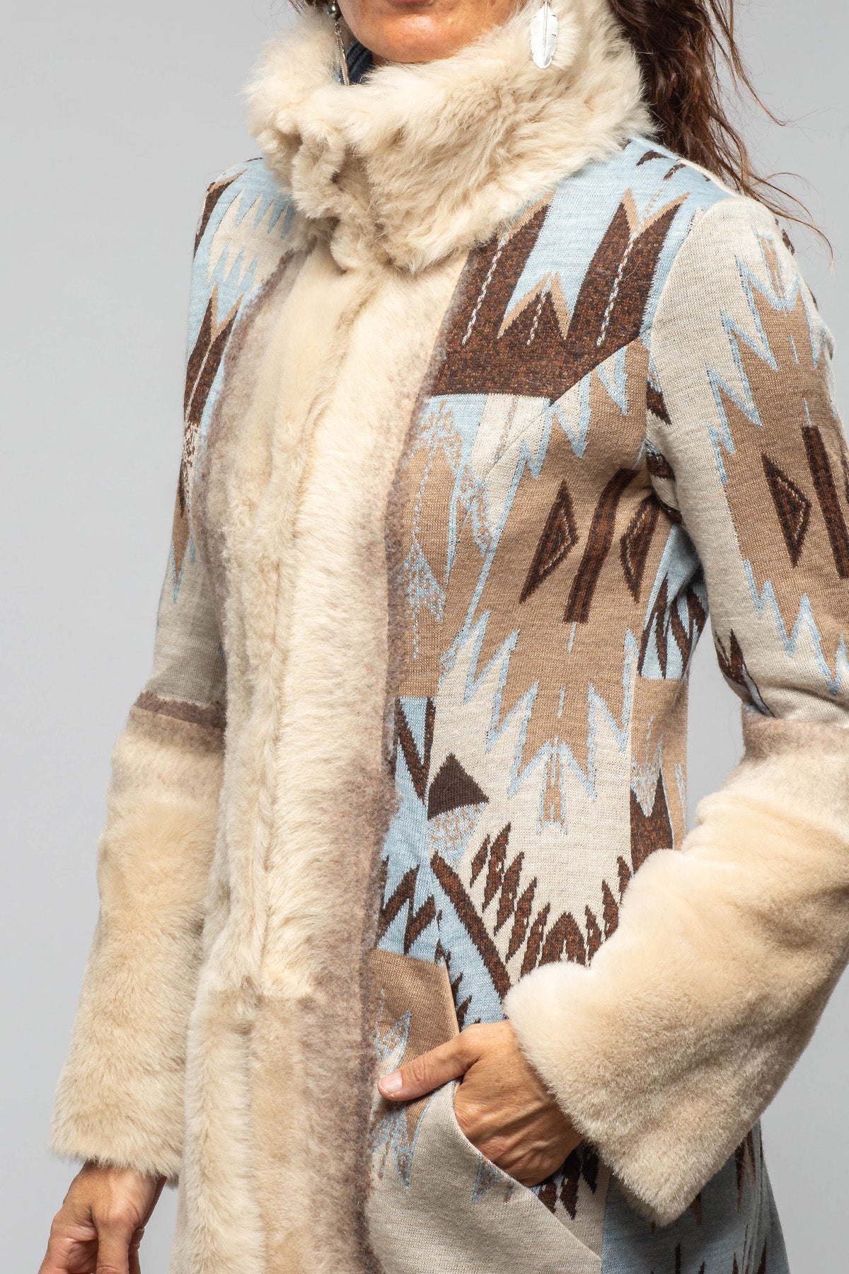 Artico Sawatch Shearling Coat In Palomino Ladies - Outerwear - Shearling