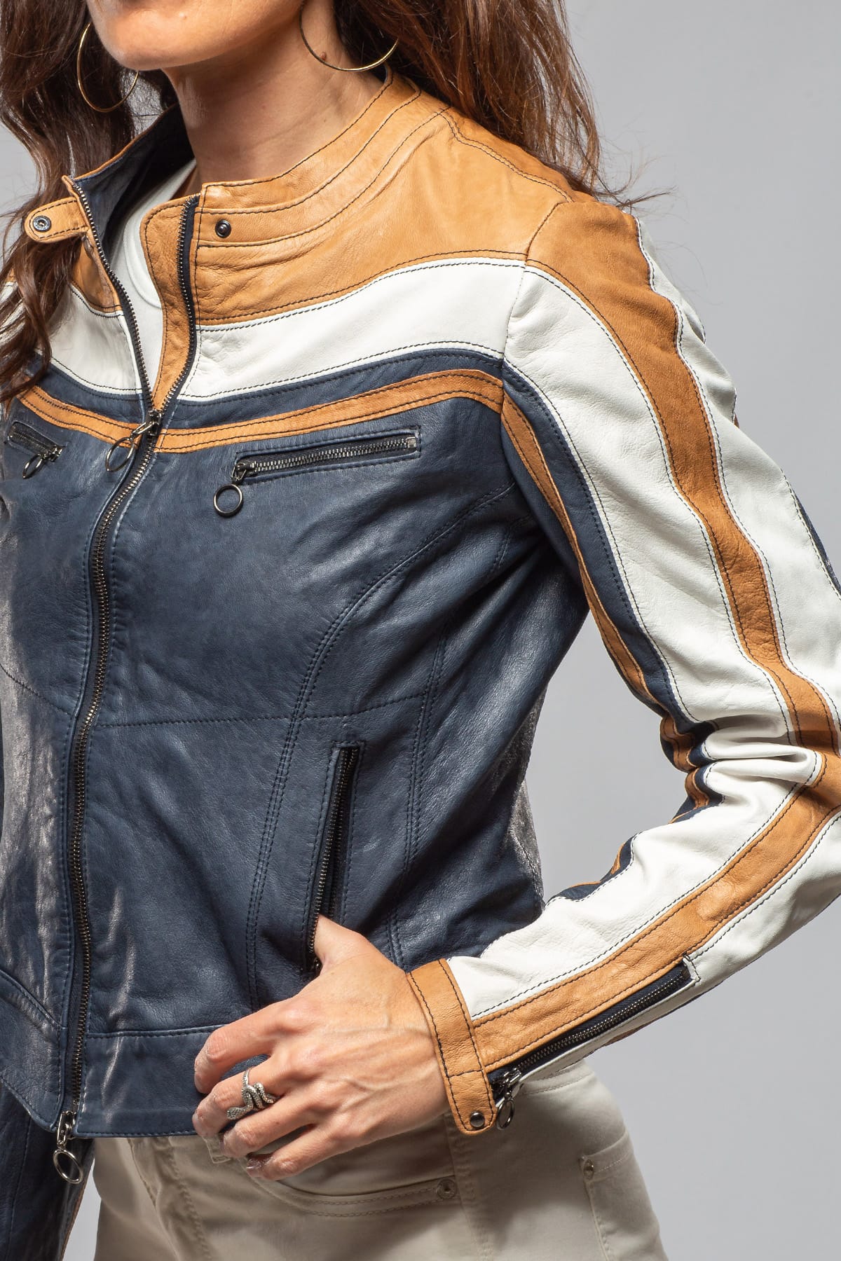 Spider Vintage Washed Moto Jacket - AXEL'S