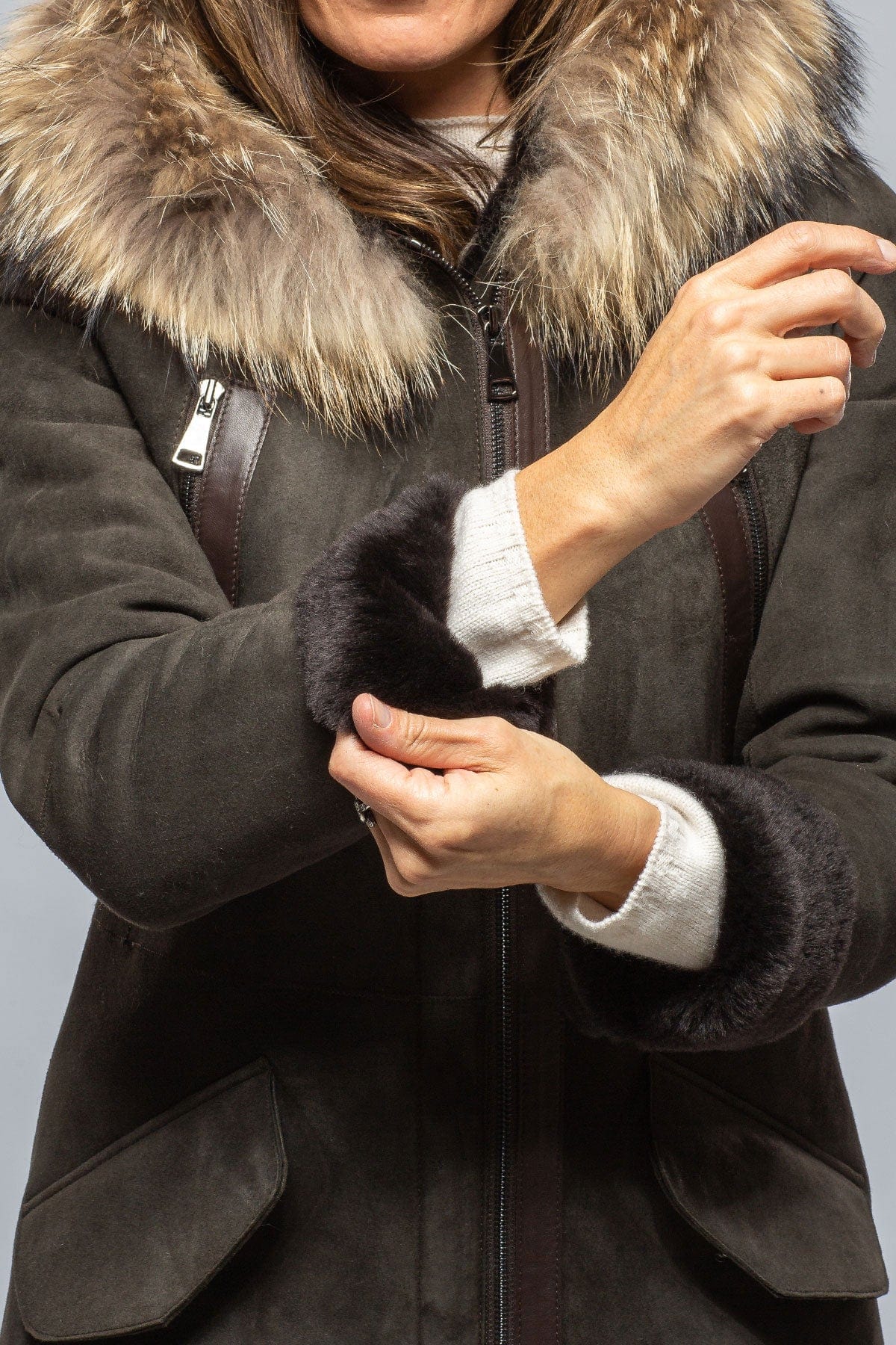 Timber Hooded Shearling Parka - AXEL'S
