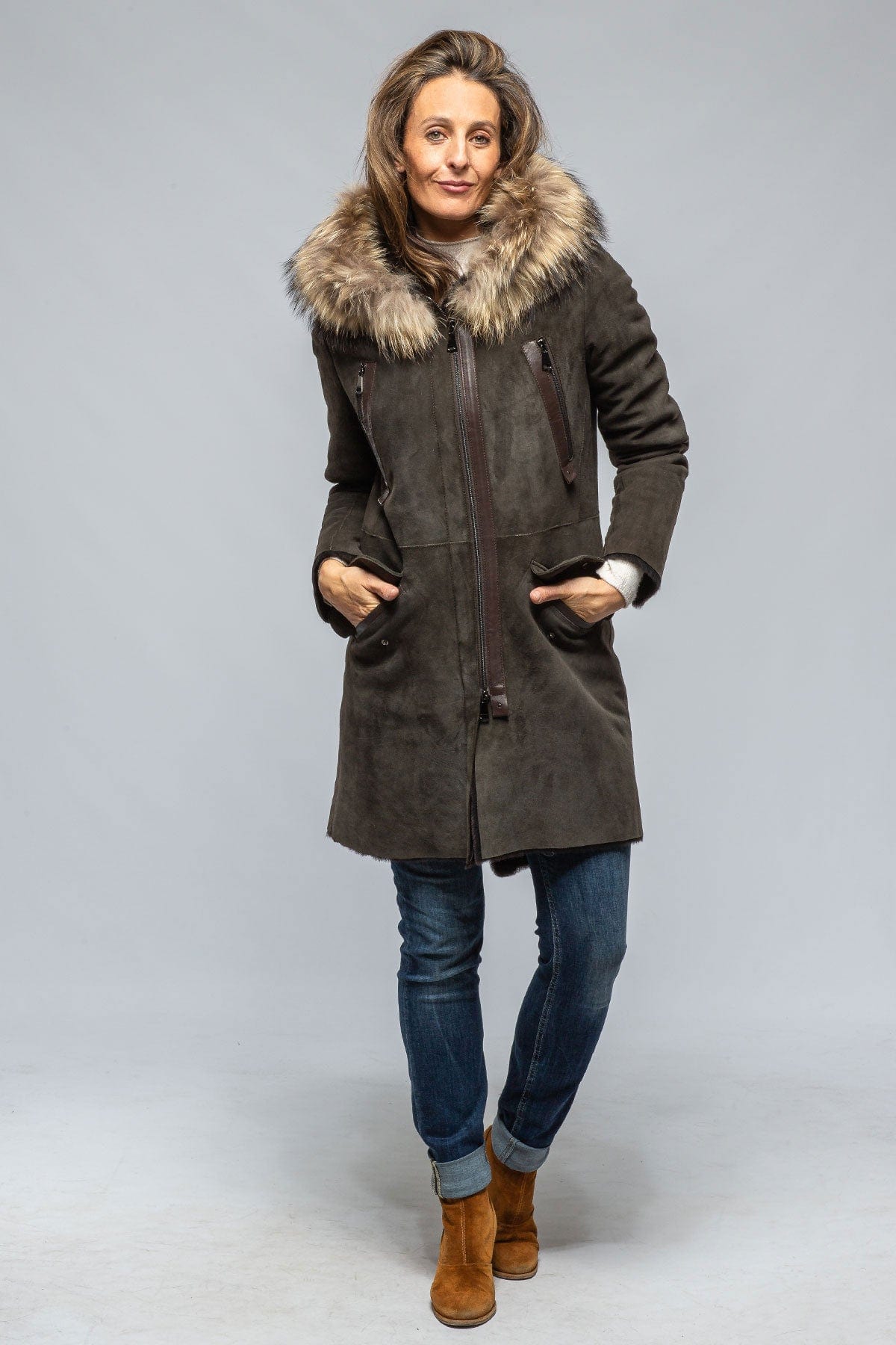 Timber Hooded Shearling Parka - AXEL'S