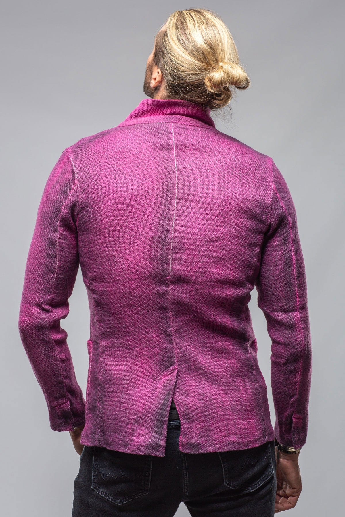 Chaya Painted Sport Coat In Fuschia Pink - AXEL'S