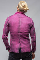 Chaya Painted Sport Coat In Fuschia Pink - AXEL'S