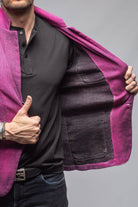 Chaya Painted Sport Coat In Fuschia Pink - AXEL'S