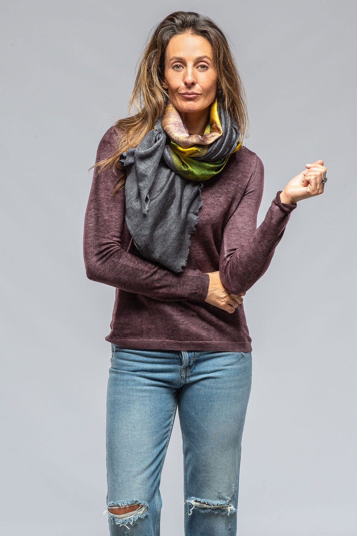 Foulard Scarf, Silk and Cashmere - AXEL'S