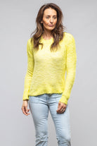 Fuzzy Brushed Cotton Sweater In Fluorescent - AXEL'S