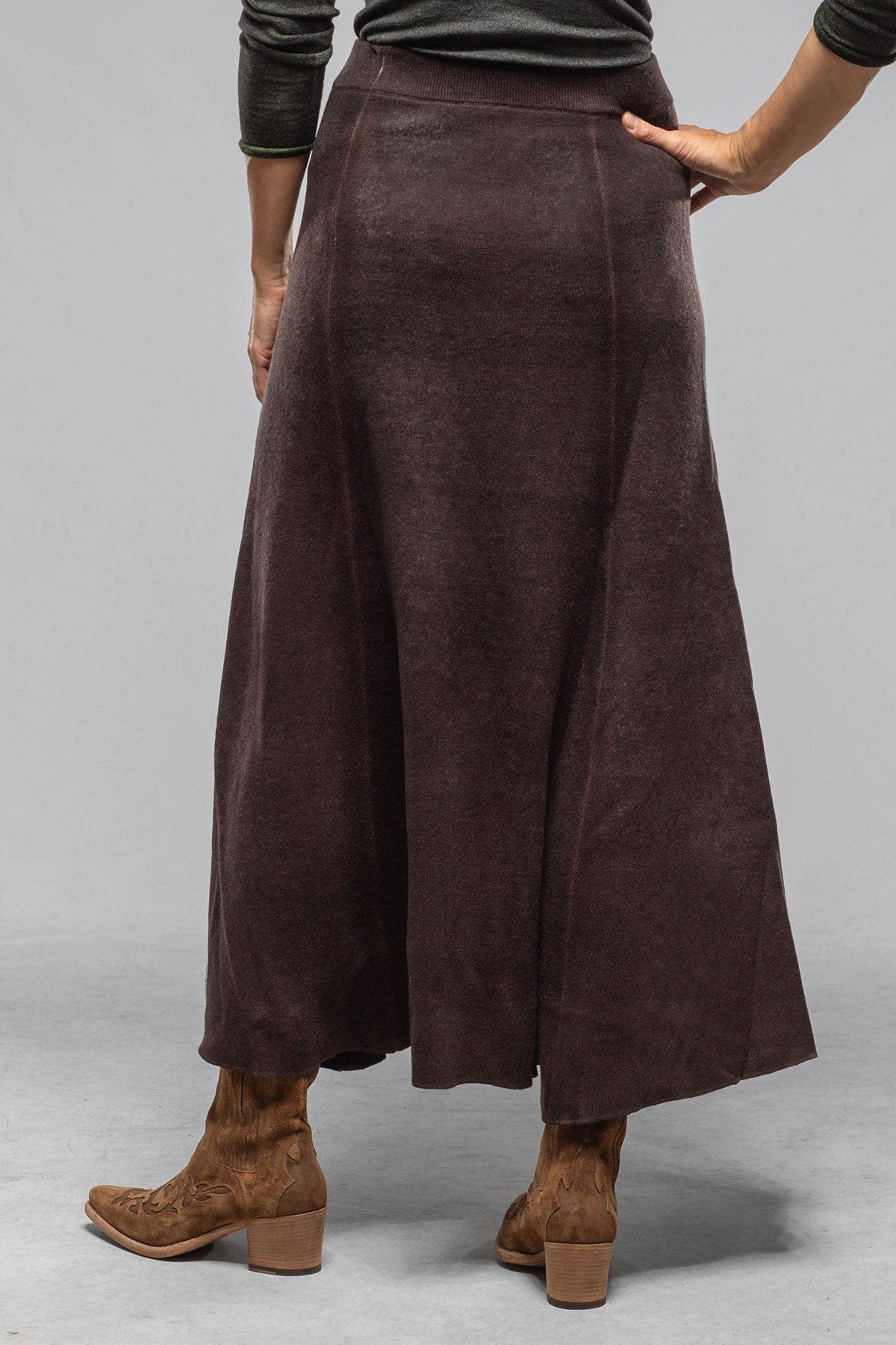 Avant Toi Henna A-Line Skirt In Moro Ladies - Skirts