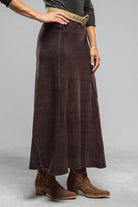 Avant Toi Henna A-Line Skirt In Moro Ladies - Skirts