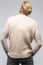 Henry Crew Neck Cashmere Sweater In Beige - AXEL'S