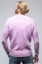 Henry Crew Neck Cashmere Sweater In Lavender - AXEL'S