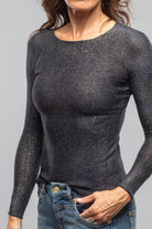 Avant Toi Iza Top W/ Stardust Effect In Navy Ladies - Tops