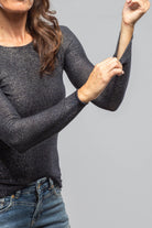 Avant Toi Iza Top W/ Stardust Effect In Navy Ladies - Tops