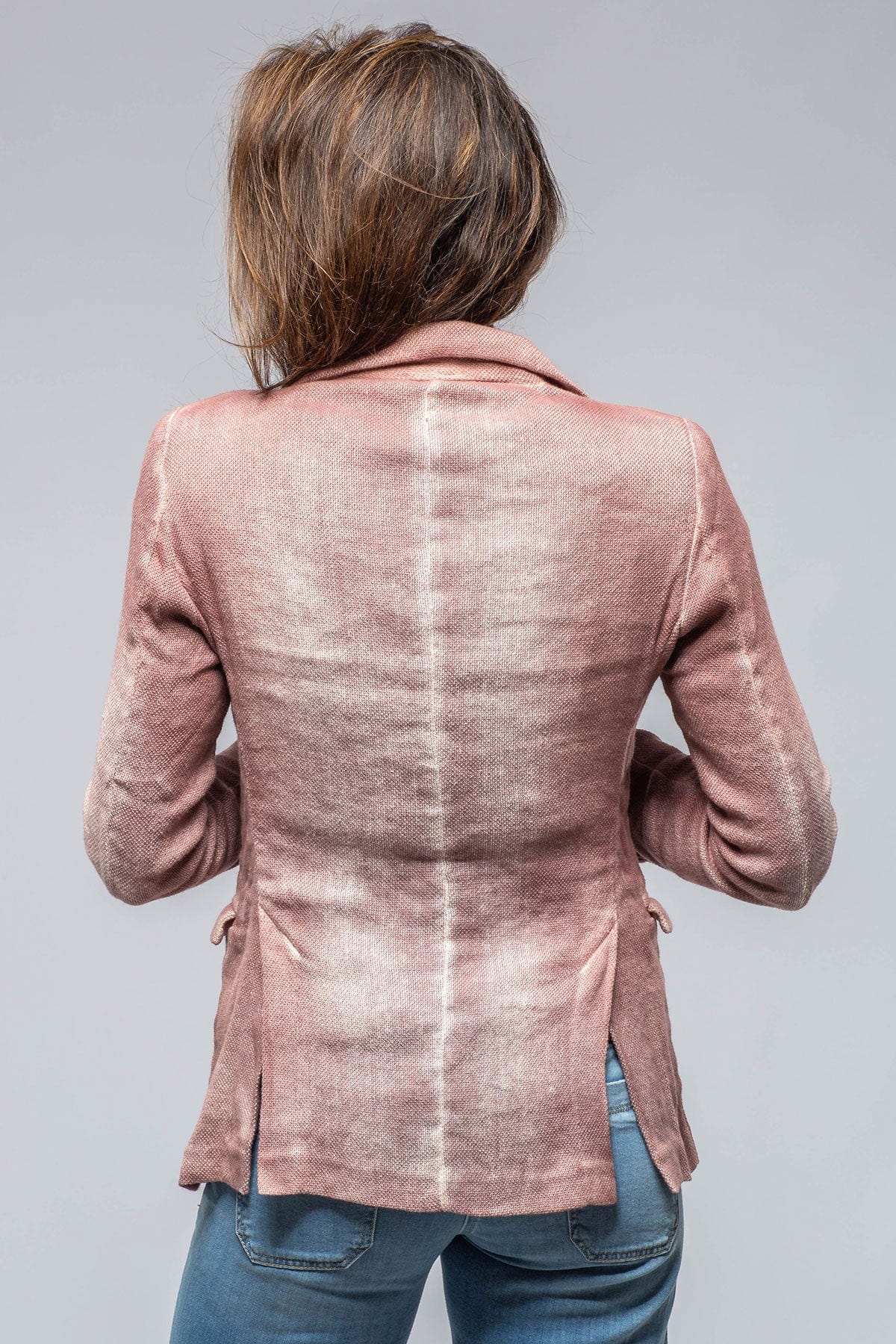Pami Washed Hand Painted Blazer  In English Rose - AXEL'S