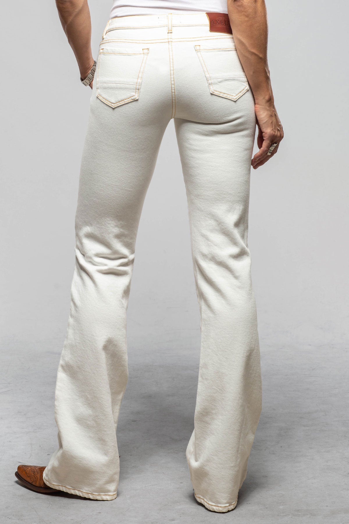 Axel's Authentic Denim Casidy Bootcut Authentic Denim Jeans In Ecru Ladies - Pants - Jeans