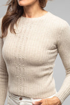 Axel's Country Collection Kerry L/S Ribbed Top In Luna Ladies - Tops