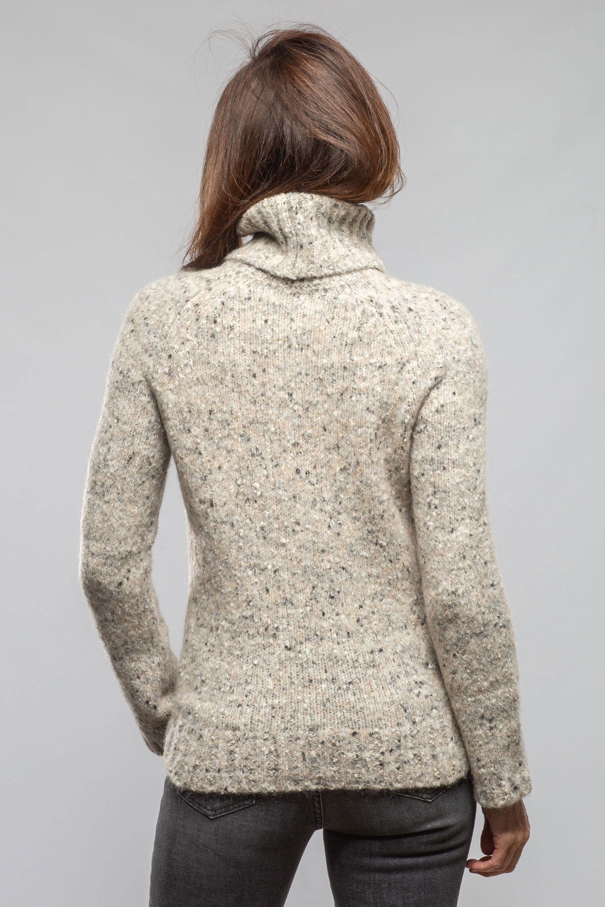 Axel's Country Collection Kildare Turtleneck Sweater In Ghiacco Ladies - Sweaters