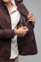 Bridgerton Cashmere Gentleman Jacket In Burgundy - AXEL'S