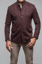 Bridgerton Cashmere Gentleman Jacket In Burgundy - AXEL'S