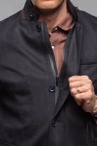 Bridgerton Cashmere Gentleman Jacket In Dark Navy - AXEL'S