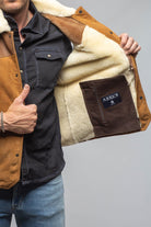 CK Western Shearling Vest In Tobacco - AXEL'S