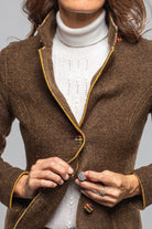 Axel's Florence Collection Maisie Wool Blazer In Brown Melange Ladies - Tailored - Jackets