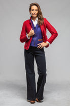 Axel's Florence Collection Maisie Wool Blazer In Red Ladies - Tailored - Jackets