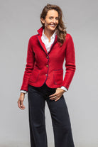 Axel's Florence Collection Maisie Wool Blazer In Red Ladies - Tailored - Jackets