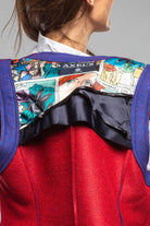 Axel's Florence Collection Nelly Double Face Wool Vest In Blue Ladies - Tailored - Vests