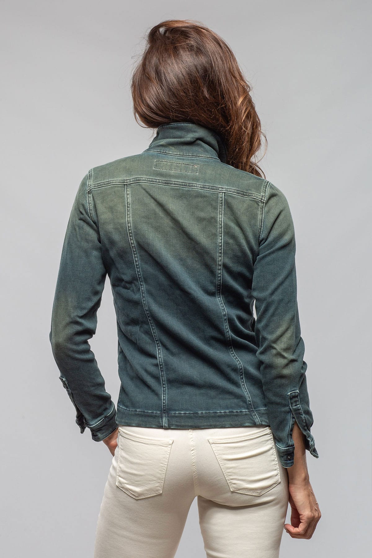 Beale Over-Dyed Denim Jacket In Cactus - AXEL'S