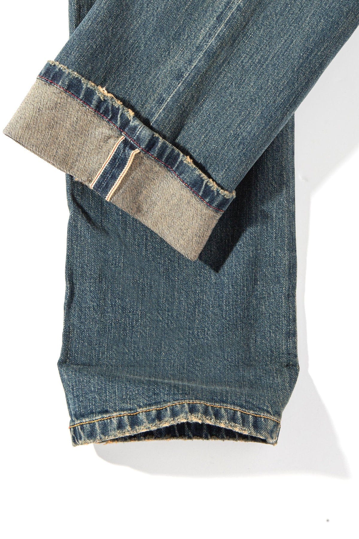 Axel's Premium Denim Callum Selvedge Straight Denim In Dirty Wash Mens - Pants - 5 Pocket