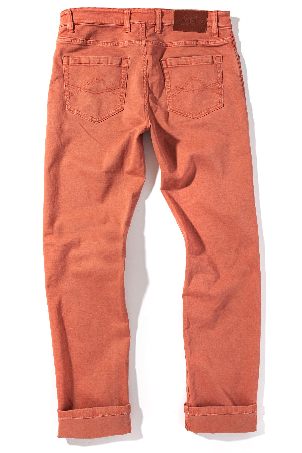 Axel's Premium Denim Colorado Soft-Touch Slim Jeans In Chili Mens - Pants - 5 Pocket