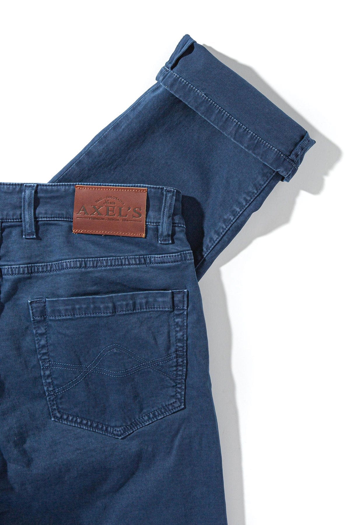 Axel's Premium Denim Colorado Soft-Touch Slim Jeans In Indaco Mens - Pants - 5 Pocket