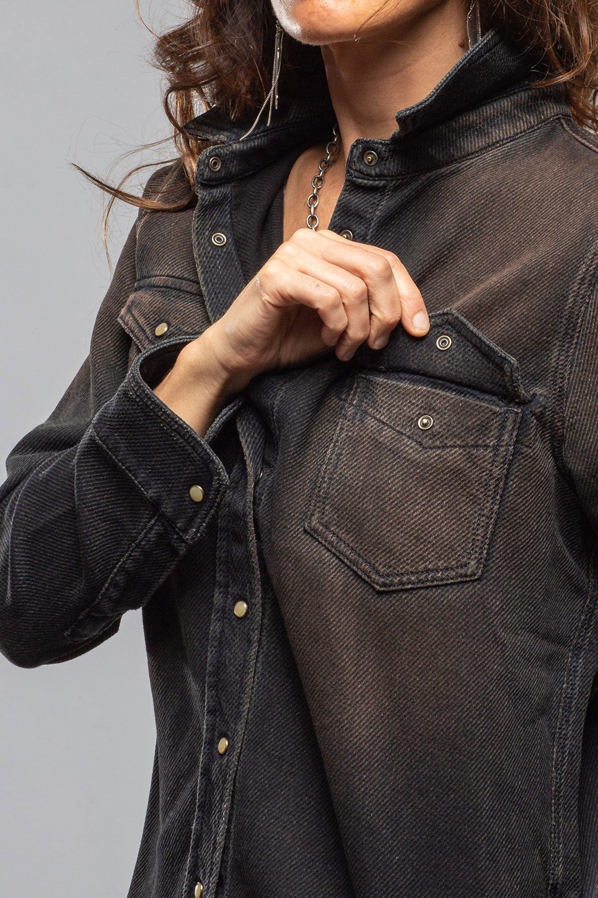 Dakota Western Knit Shirt In Desert Overdye - AXEL'S