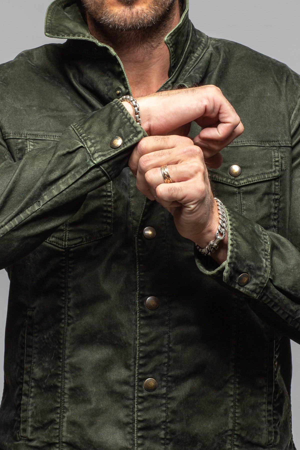 Diesel Moleskin Jacket In Military - AXEL'S
